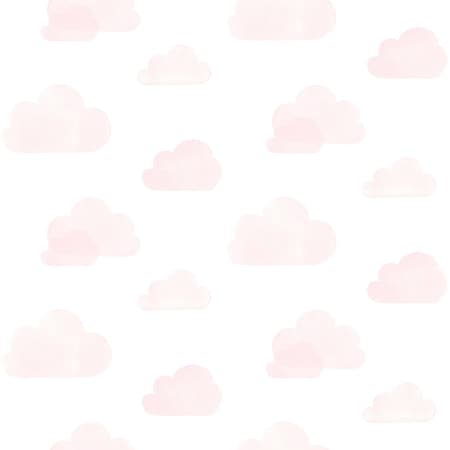Manhattan Comfort Hillsboro Irie Pink Clouds 33 ft L X 209 in W Wallpaper BR4060-138929